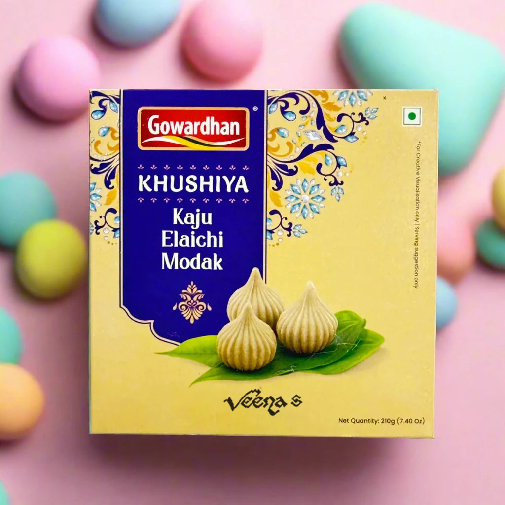 Gowardhan Kaju Elaichi Modak 210gm - Spice Village