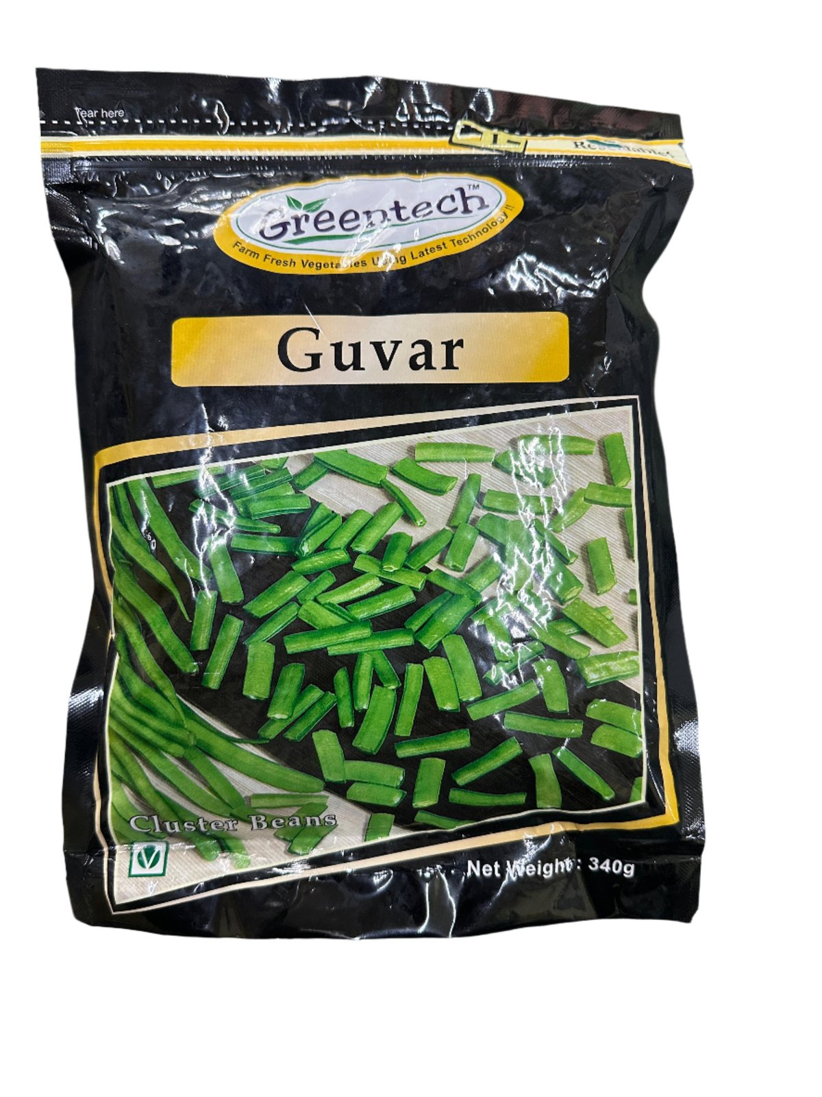 Frozen Greentech Guvar 340gm - Only Berlin Same Day Delivery - Spice Village