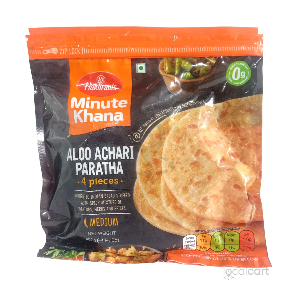 Frozen Haldiram's Aloo Achari Paratha 400gm - Only Berlin same day delivery - Spice Village