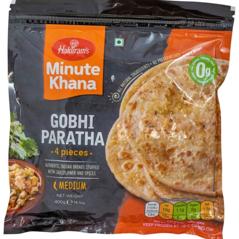 Frozen Haldiram's Gobhi Paratha 400gm - Only Berlin Same Day Delivery - Spice Village