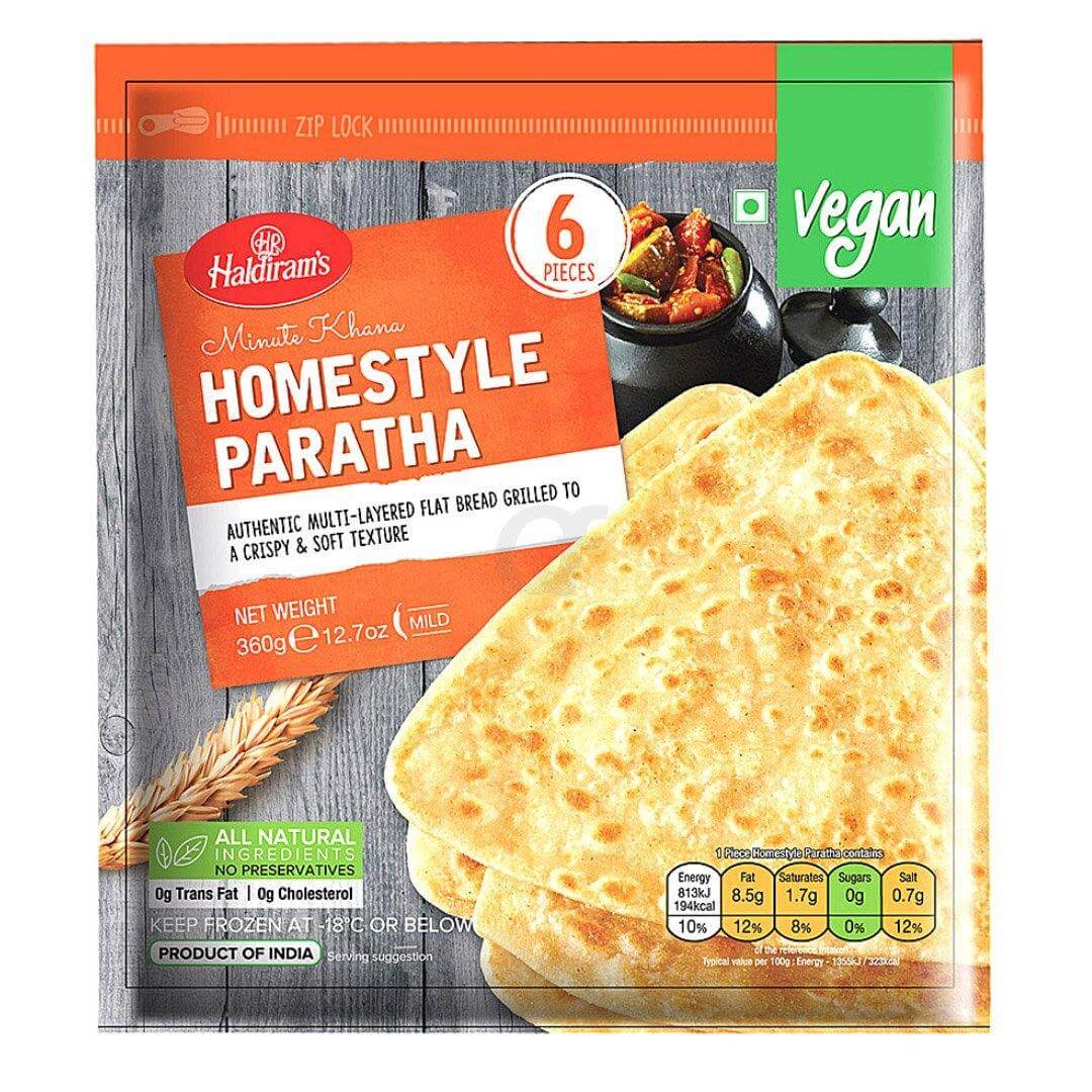 Frozen Haldiram's Home Style Paratha(Vegan) 360gm - Only Berlin same day delivery - Spice Village