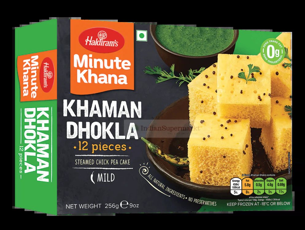 Frozen Haldiram's Khaman Dhokla 256gm - Only Berlin Same Day Delivery - Spice Village