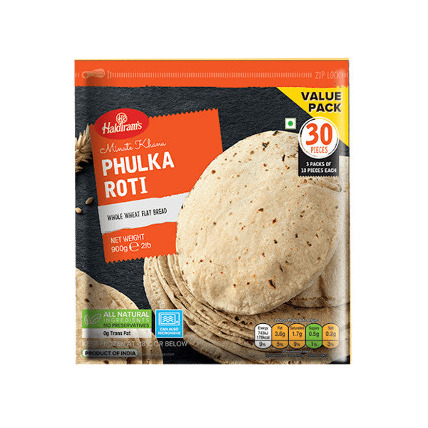Frozen Haldiram's Pulka Roti(Vegan) 900gm - Only Berlin same day delivery - Spice Village