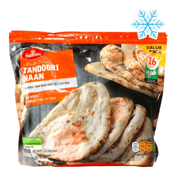 Frozen Haldiram Tandoori Naan(Vegan) 1.28kg - Only Berlin Same Day Delivery - Spice Village