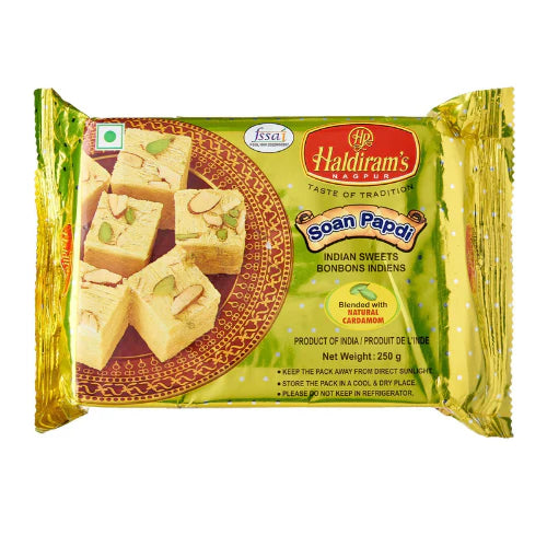 Haldiram's Soan Papdi cardamom 250gm - Spice Village