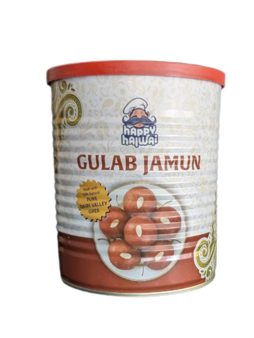 Happy Halwai Gulab Jamun (Canned) 1kg - Spice Village