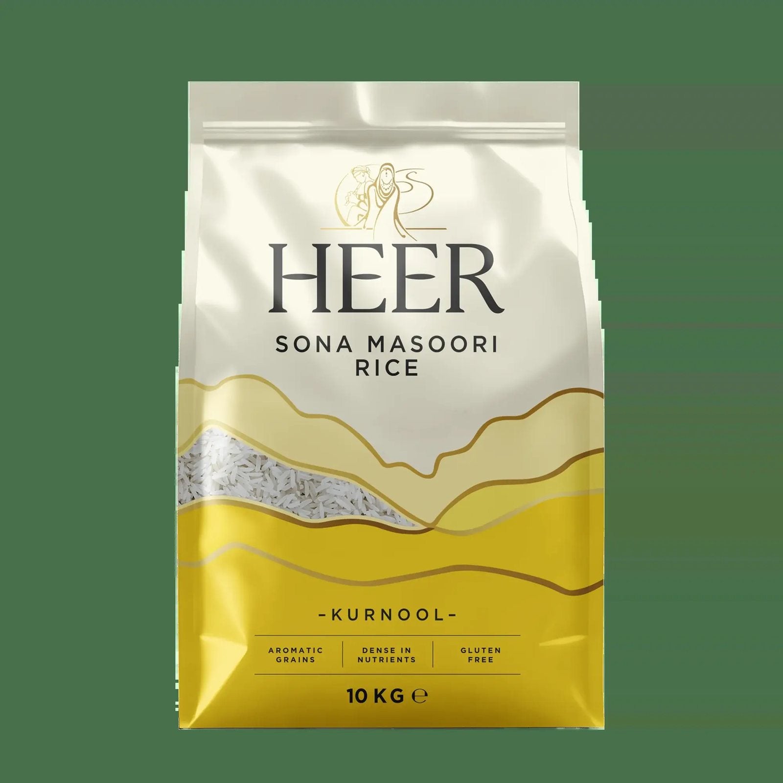 Heer Sona Masoori Rice 10kg - Spice Village
