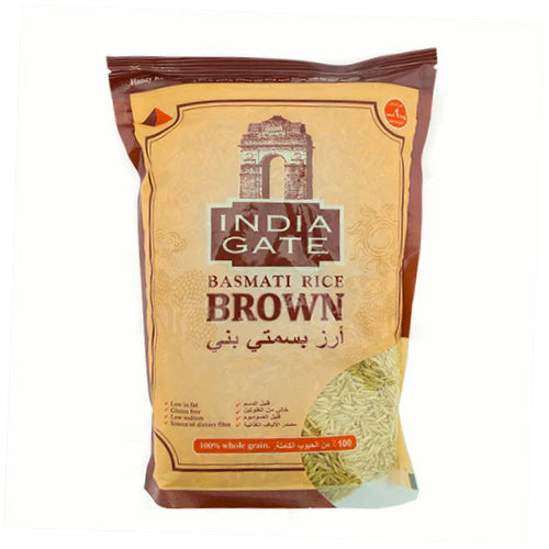 India Gate Brown Basmati rice 1kg - Spice Village