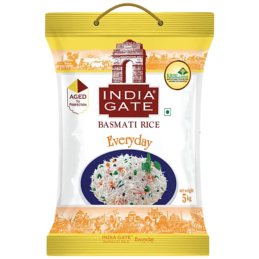India Gate Everyday Basmati Rice 5kg - Spice Village