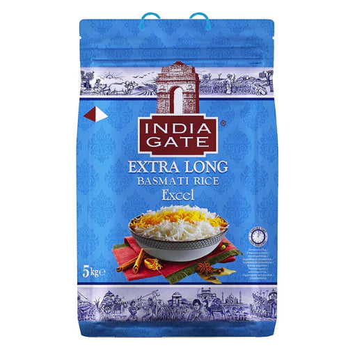 India Gate Excel Basmati Rice (1121 Extra long) 5kg - Spice Village