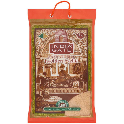 India Gate Golden Sella Basmati Rice 5kg - Spice Village