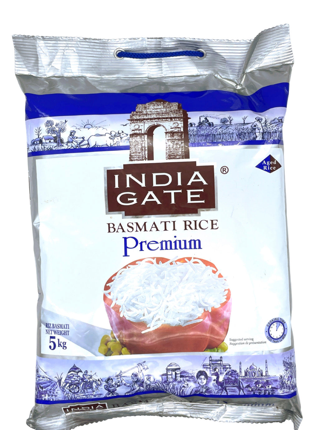 India Gate Premium Basmati Rice 5kg - Spice Village
