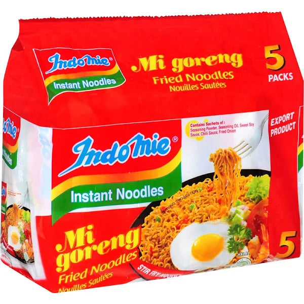 Indomie Mi Goreng Fried Instant Noodles (Valu Pack - 5 pack) 400gm - Spice Village