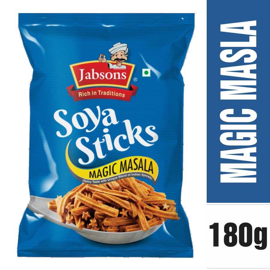 Jabson's Namkeen Soya Sticks Magic Masala 180gm - Spice Village