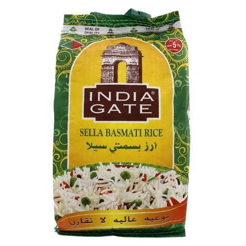 India Gate Sella Basmati Rice 5kg - Spice Village