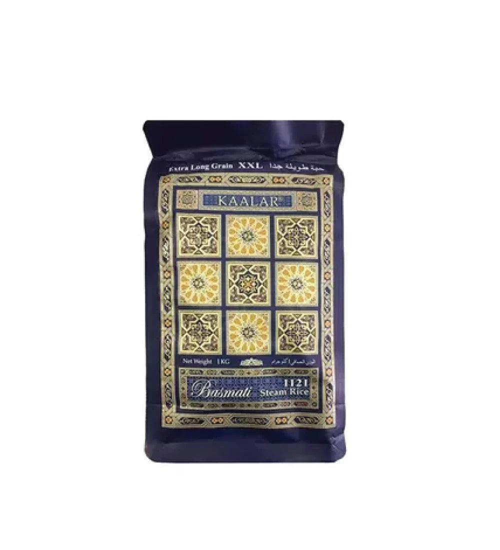 Kaalar Extra Long Basmati Rice (1121 Steam) 1kg - Spice Village
