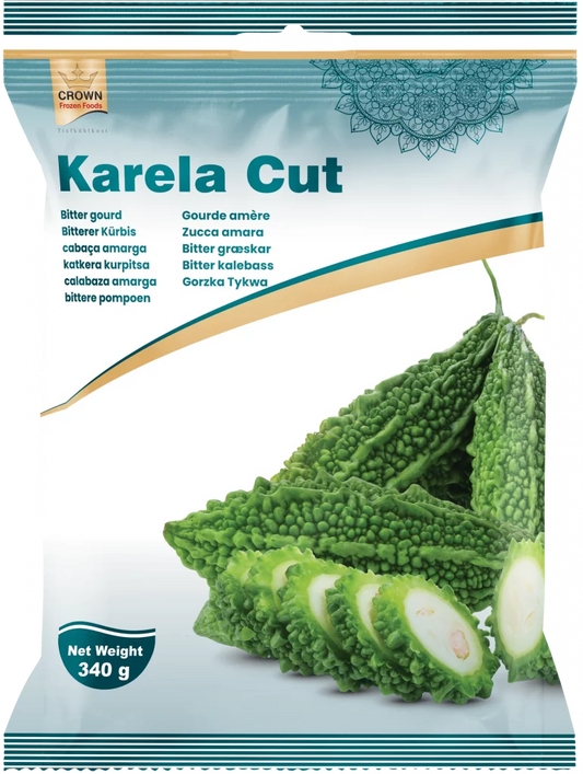 Frozen Crown Karela Cut 340gm - Only Berlin Same Day Delivery