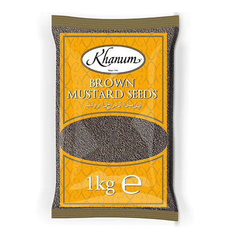Khanum Mustard Seeds Brown 1kg - Spice Village