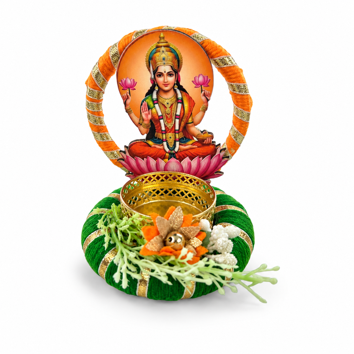 Laxmi mata  Decorative Diya - Spice Village