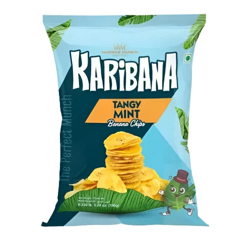 Madras Munch - Banana Chips(Tangy Mint) 150gm - Spice Village