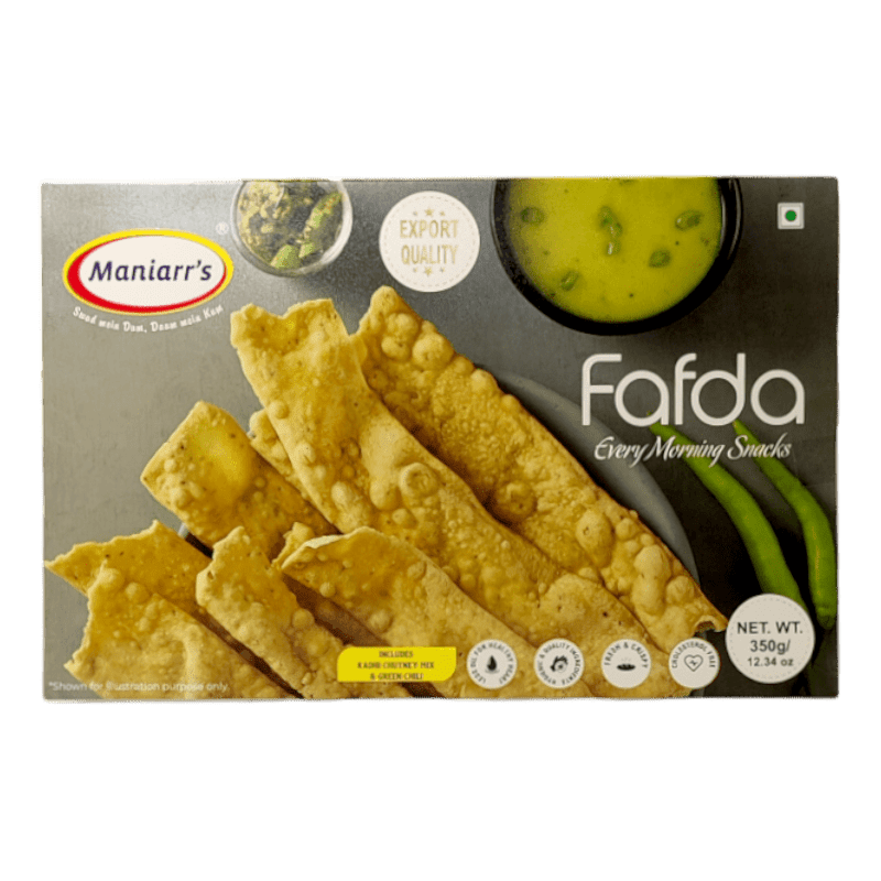 Maniarr's Namkeen Fafda with Chilli and Chutney 350gm - Spice Village