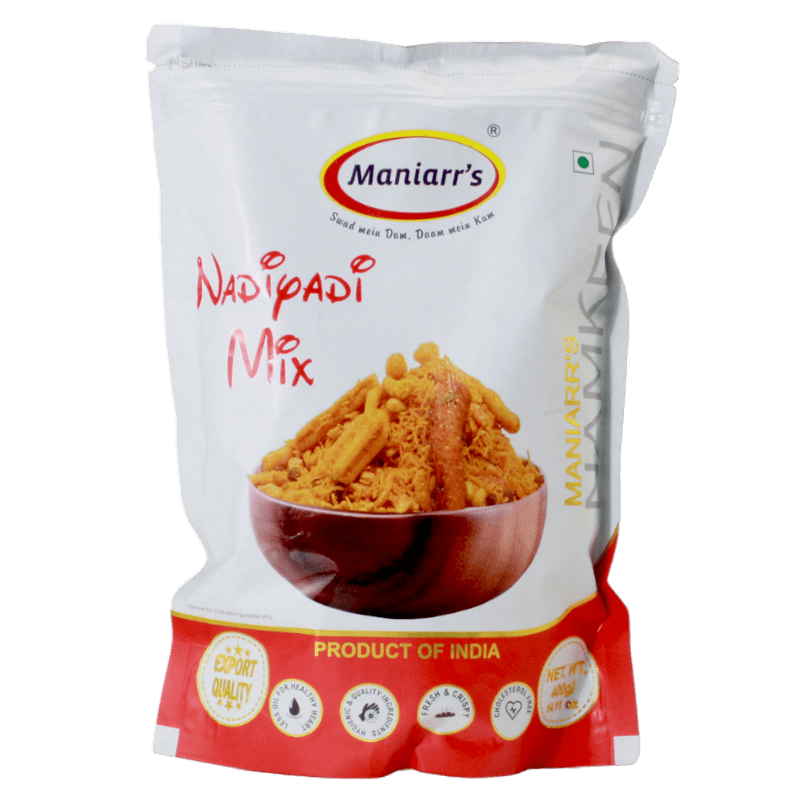 Maniarr's Namkeen Nadiyadi Mix 400gm - Spice Village