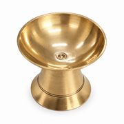 Metal Diya Round Small (For Pooja) - Spice Village