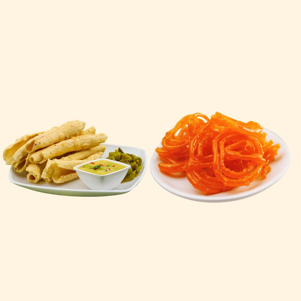 Mishti Sweets Fresh Fafda and Jalebi 100gm(each) - Spice Village