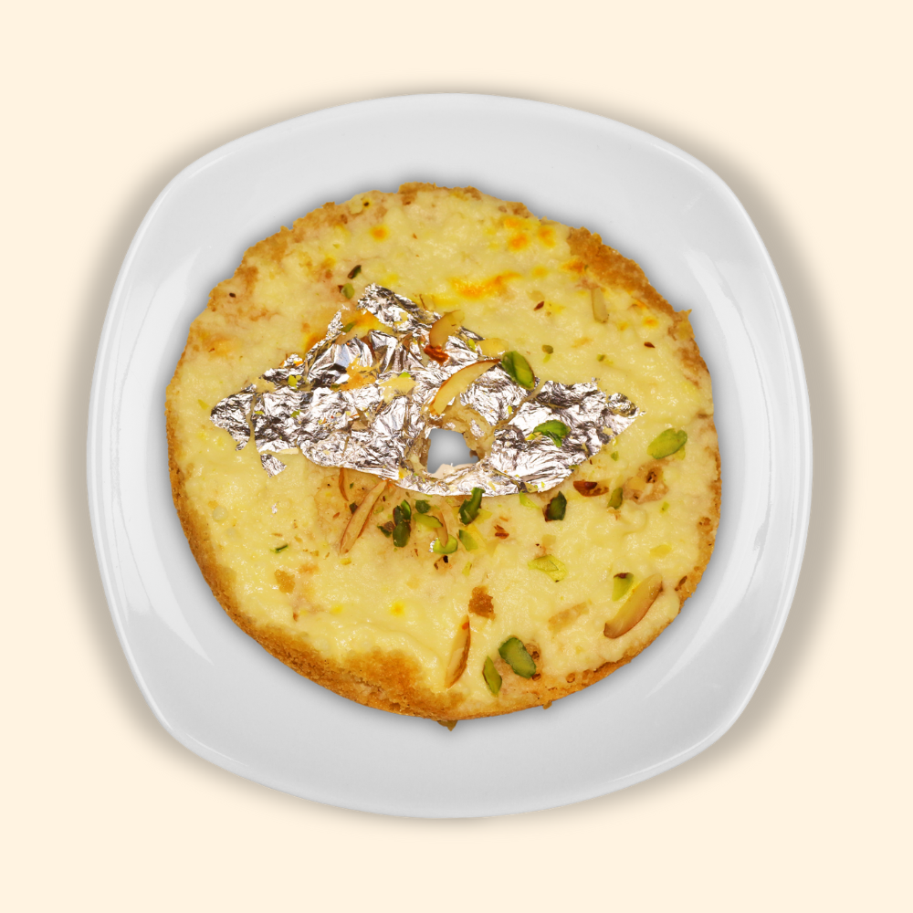 Mishti Sweets Malai Ghevar(Full) 450 - 550 gm - Only Berlin same day delivery - Spice Village