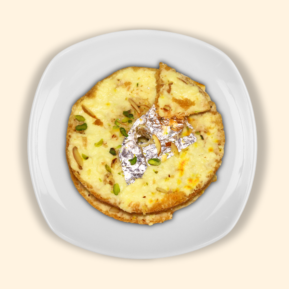 Mishti Sweets Malai Ghevar(Full) 450 - 550 gm - Only Berlin same day delivery - Spice Village