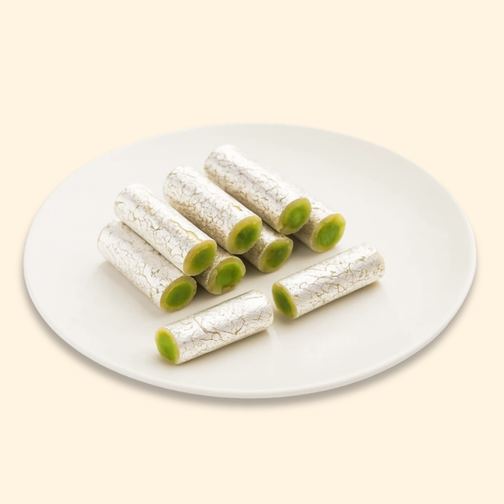 Mishti Sweets Kaju Pista Roll 250gm - Spice Village