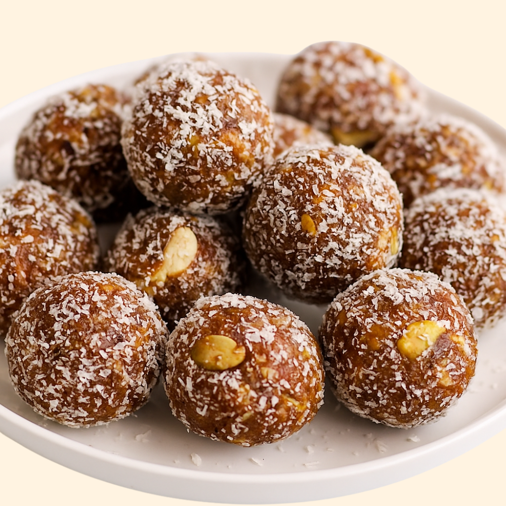 Mishti Sweets Khajur Ladoo with Coconut and Dry Fruit (No Added Sugar) 250gm - Spice Village