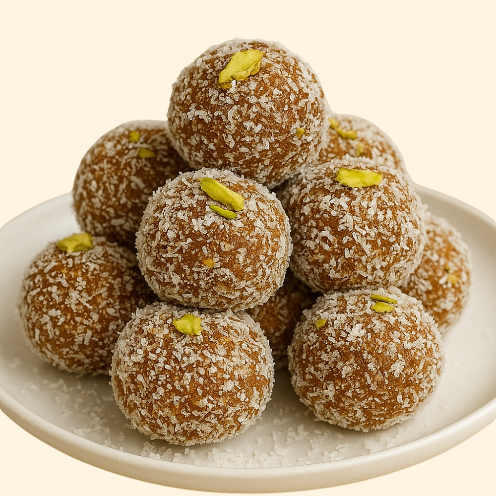 Mishti Sweets Khajur Ladoo with Coconut and Dry Fruit (No Added Sugar) 250gm - Spice Village