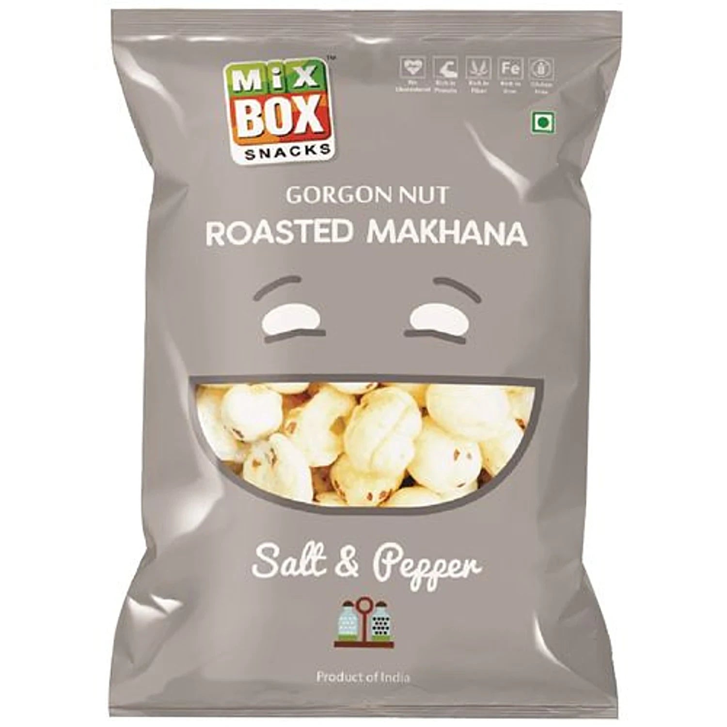 Mix Box Salt and Pepper Roasted Makhana 30gm - Spice Village
