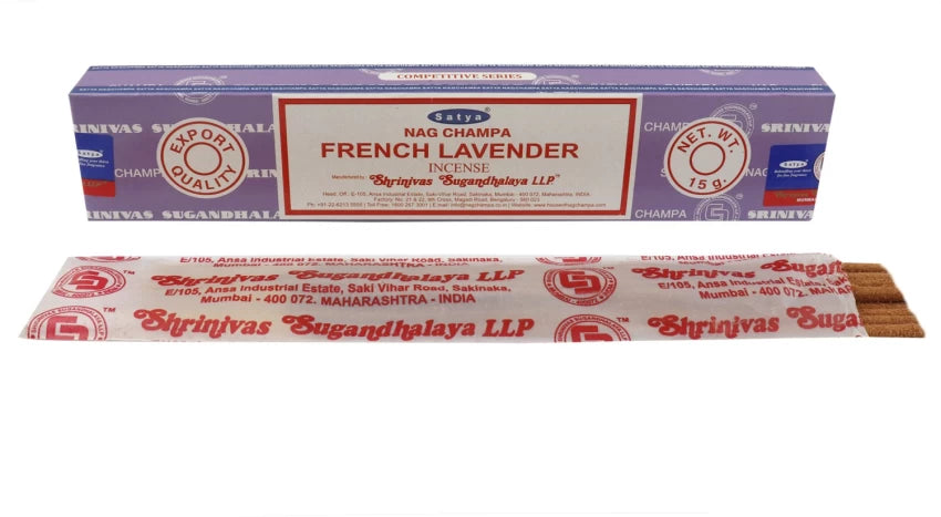 Satya Nag Champa Agarbatti French Lavender - 15gm - Spice Village