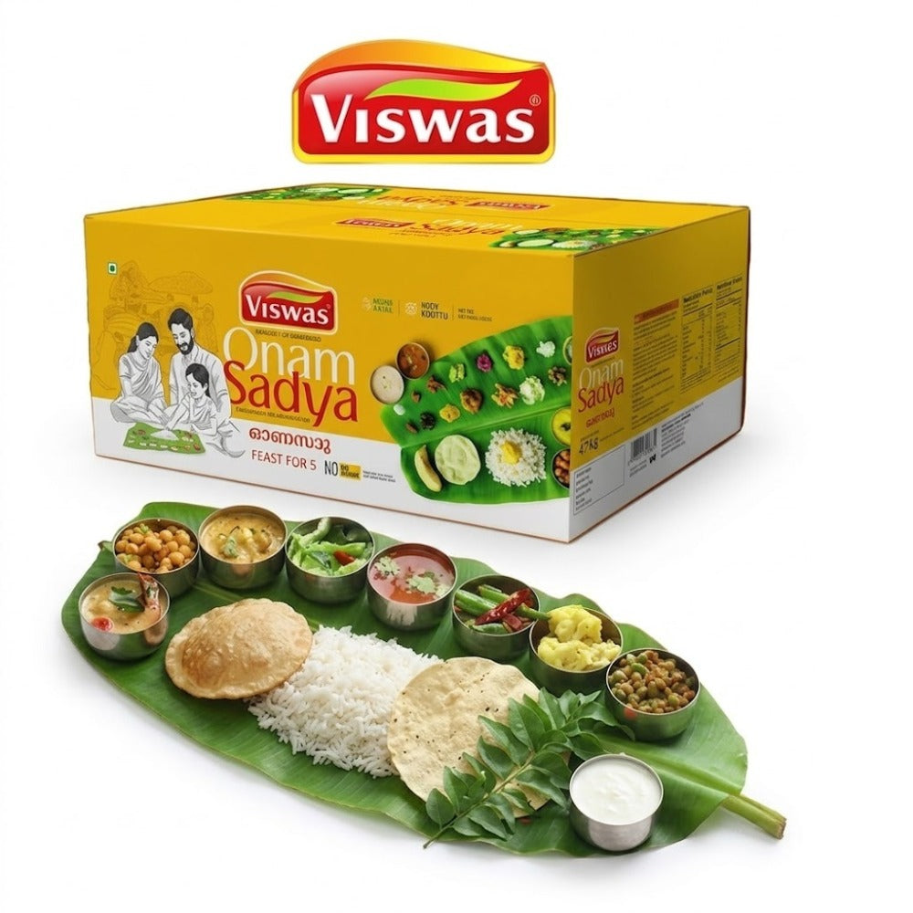 [Pre-Order] Frozen Viswas Onam Sadhya Kit (Feast for 5) 6kgs - Spice Village