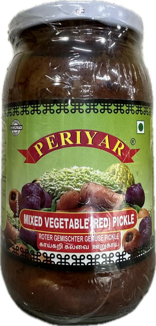 Periyar Mixed Vegetable (Red) Pickle 400gm - Spice Village