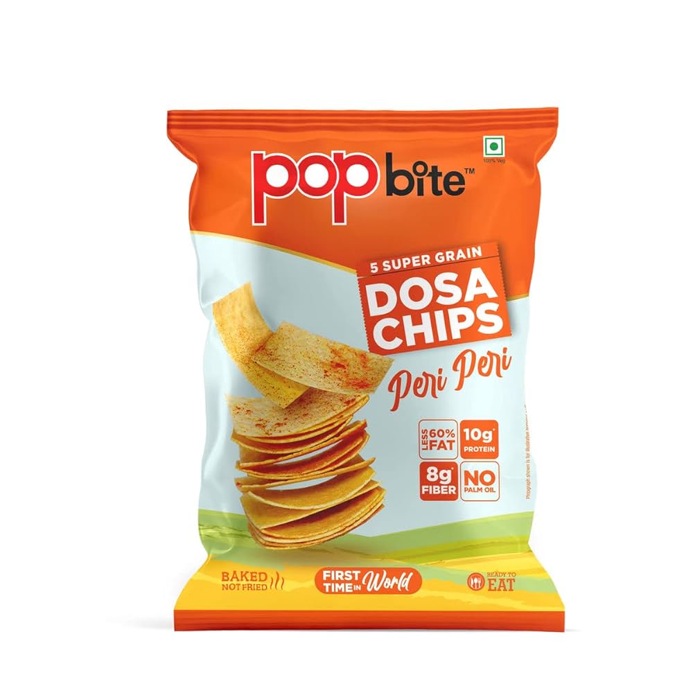 Popbite Peri Peri Dosa Chips 90gm - Spice Village