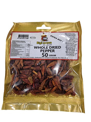 Bigi Mama Hot Pepper Whole 50gm - Spice Village