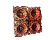 Premium Fancy Colorful Diya(Pack of 4) - Spice Village