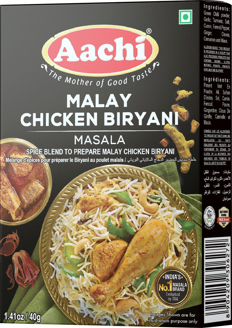 Aachi Malay Chicken Biryani Masala 40gm - Spice Village
