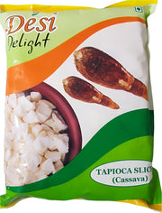 Frozen Desi Delight Tapioca Sliced(Cassava) 2.27kg - Only Berlin same day delivery