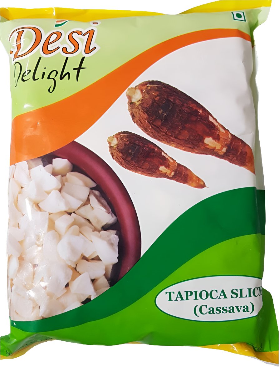 Frozen Desi Delight Tapioca Sliced(Cassava) 2.27kg - Only Berlin same day delivery