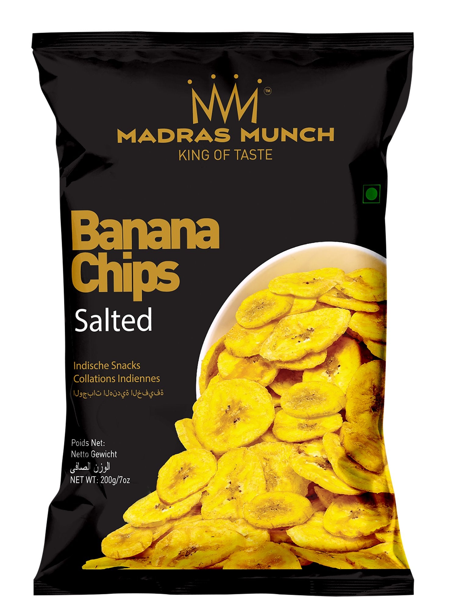 Madras Munch Banana Chips Salted 200g - Spice Village