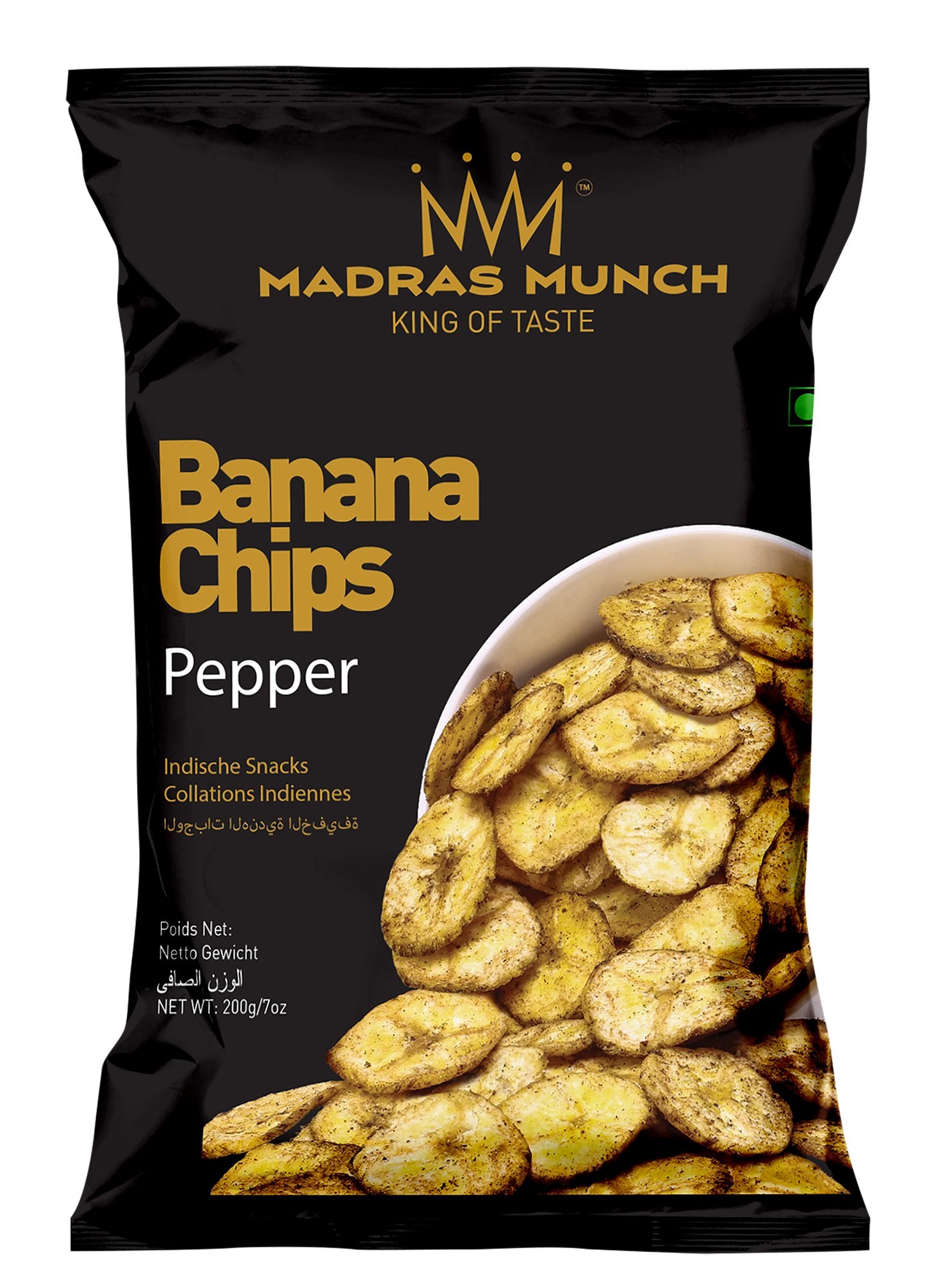 Madras Munch Banana Chips Pepper 200g - Spice Village