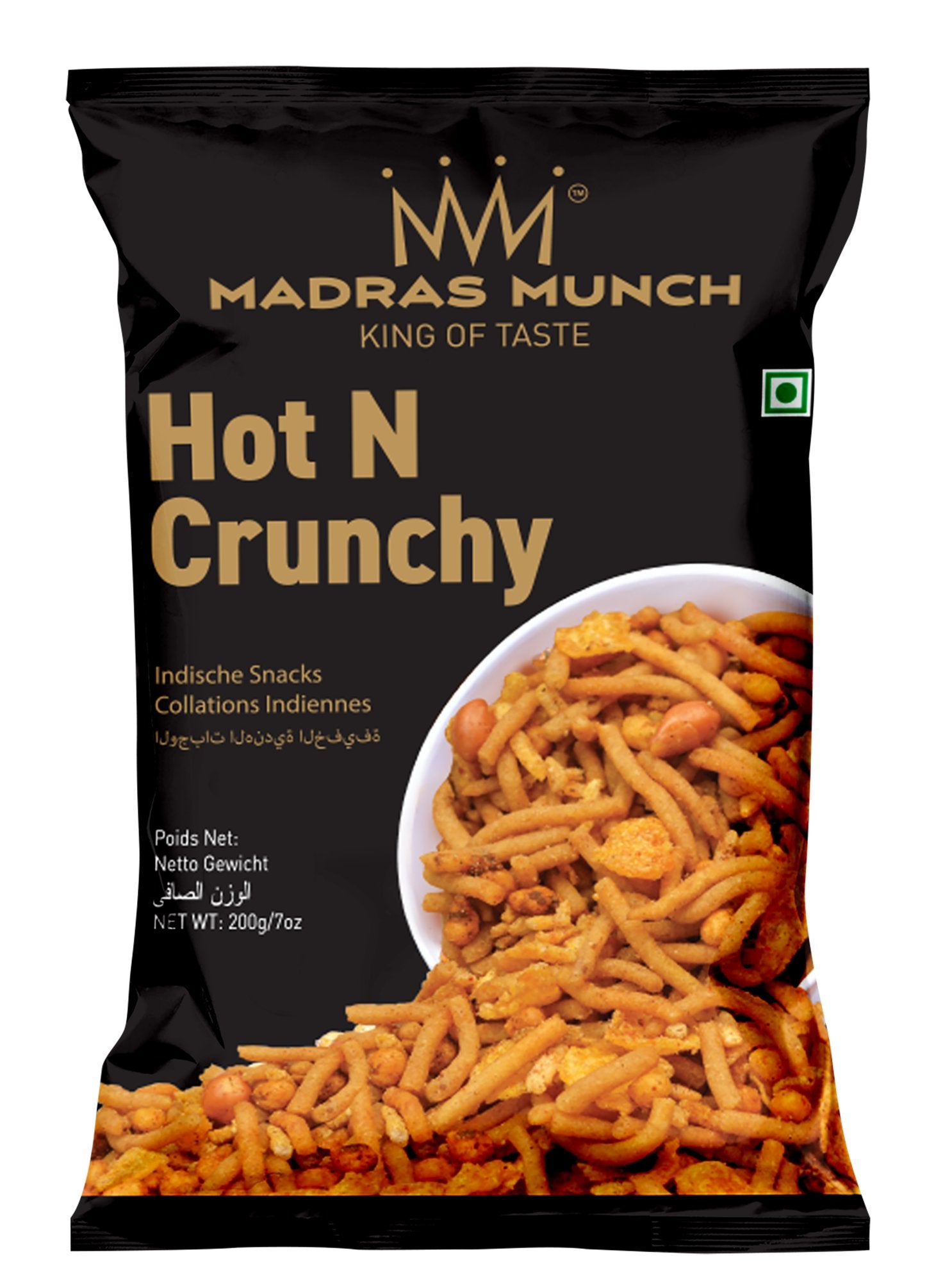 Madras Munch Hot & Crunchy Mixture 200g - Spice Village