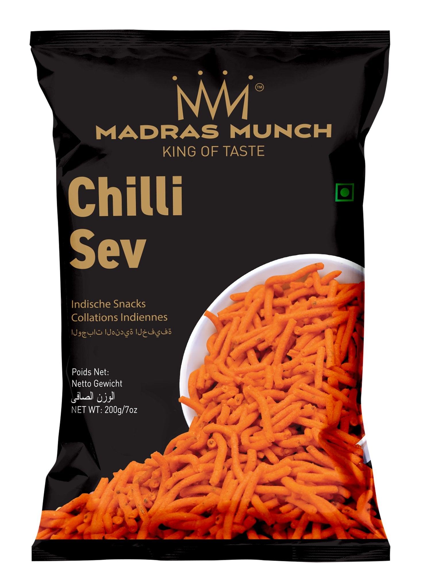 Madras Munch Chilli Sev 200gm - Spice Village