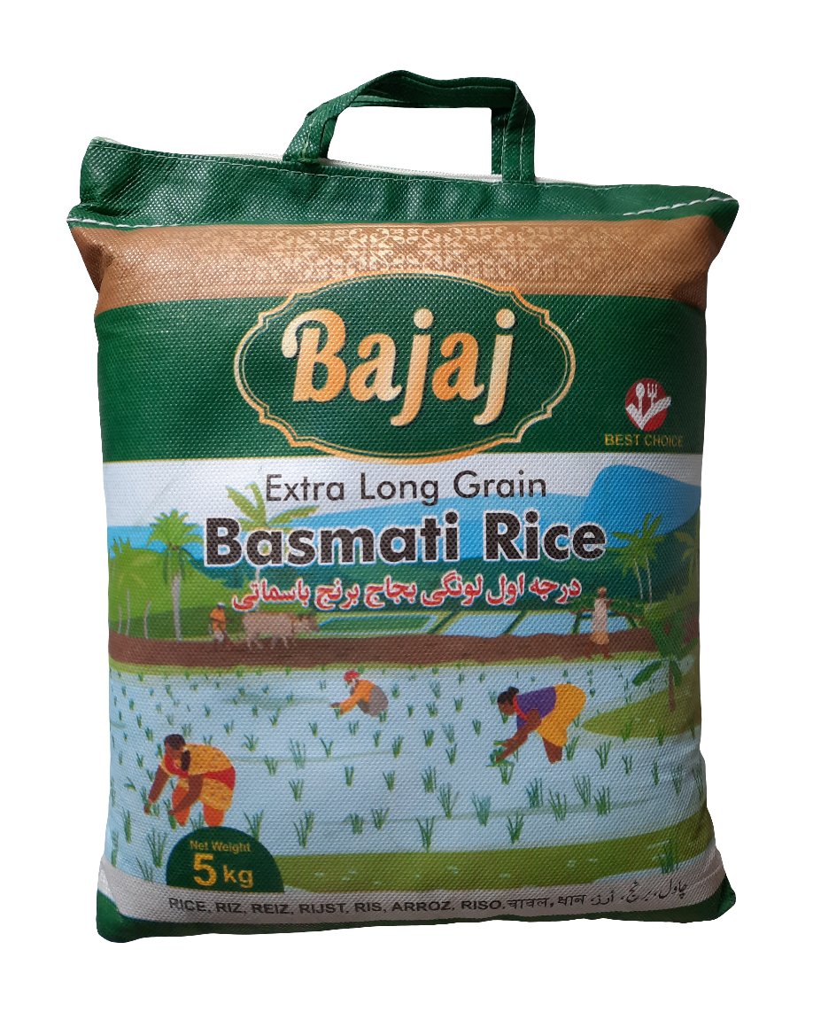 Bajaj Extra Long Grain Basmati Rice 5kg - Spice Village