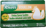 Knorr Chicken cubes (Bouillon  2*9gm) 18gm, - Spice Village