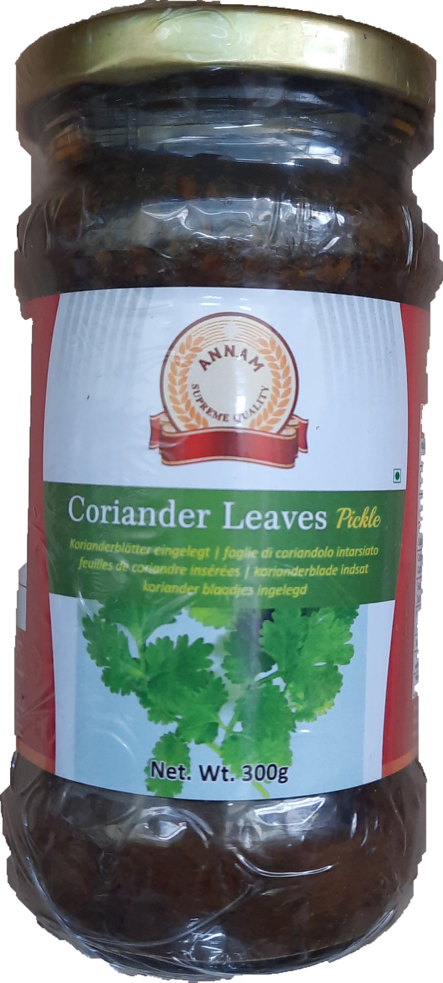 Annam Coriander leaves Pickle 300gm - Spice Village